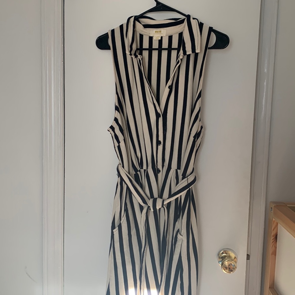 Maeve by Anthropologie dress, belted and with side pockets